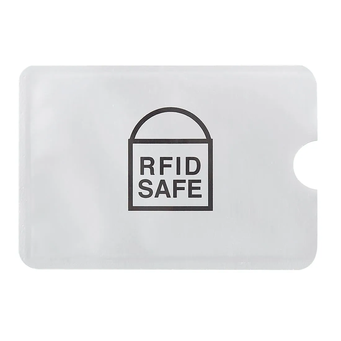 100 Rfid Blocking Card Sleeves - 9.1 x 6.3cm - Aluminum Foil