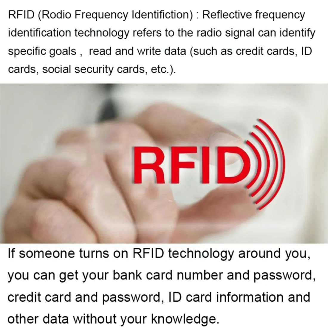 100 Rfid Blocking Card Sleeves - 9.1 x 6.3cm - Aluminum Foil