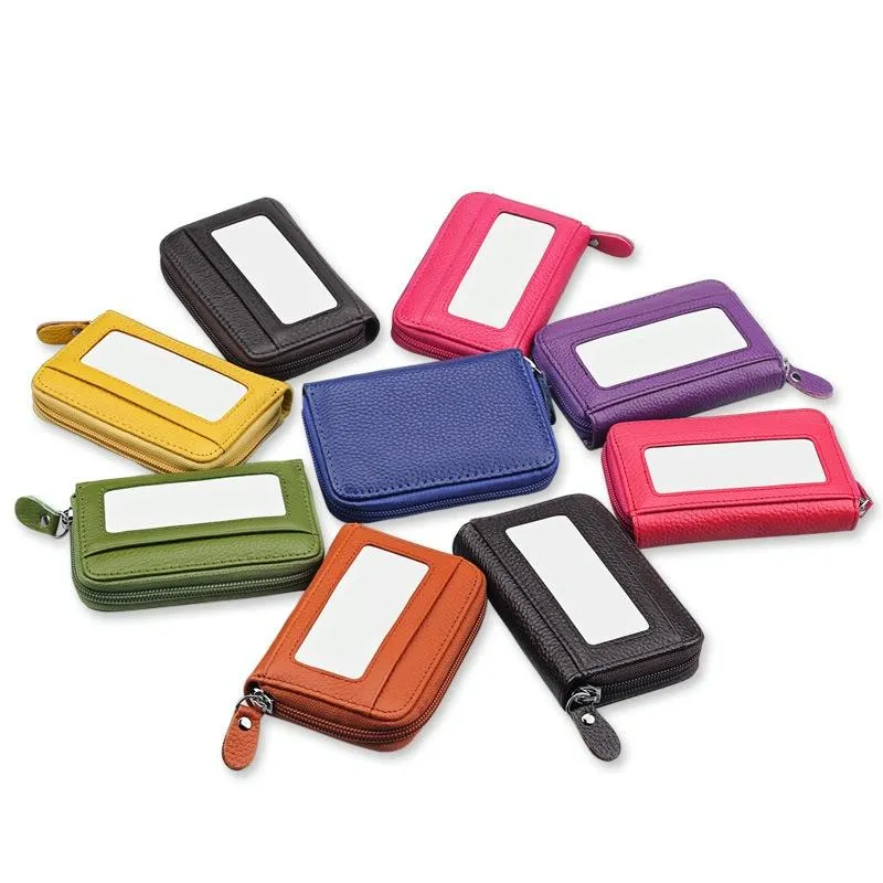 12-slot Leather Rfid Blocking Card Holder Wallet