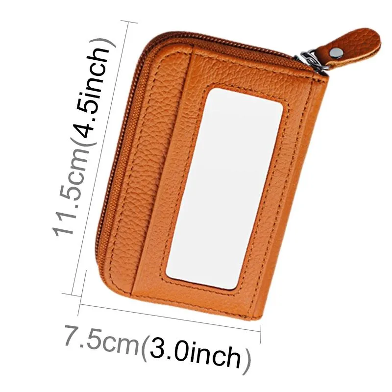 12-slot Leather Rfid Blocking Card Holder Wallet