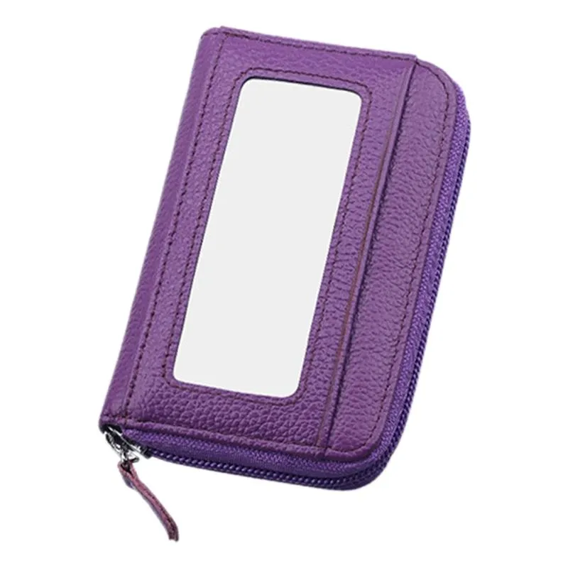 12-slot Leather Rfid Blocking Card Holder Wallet