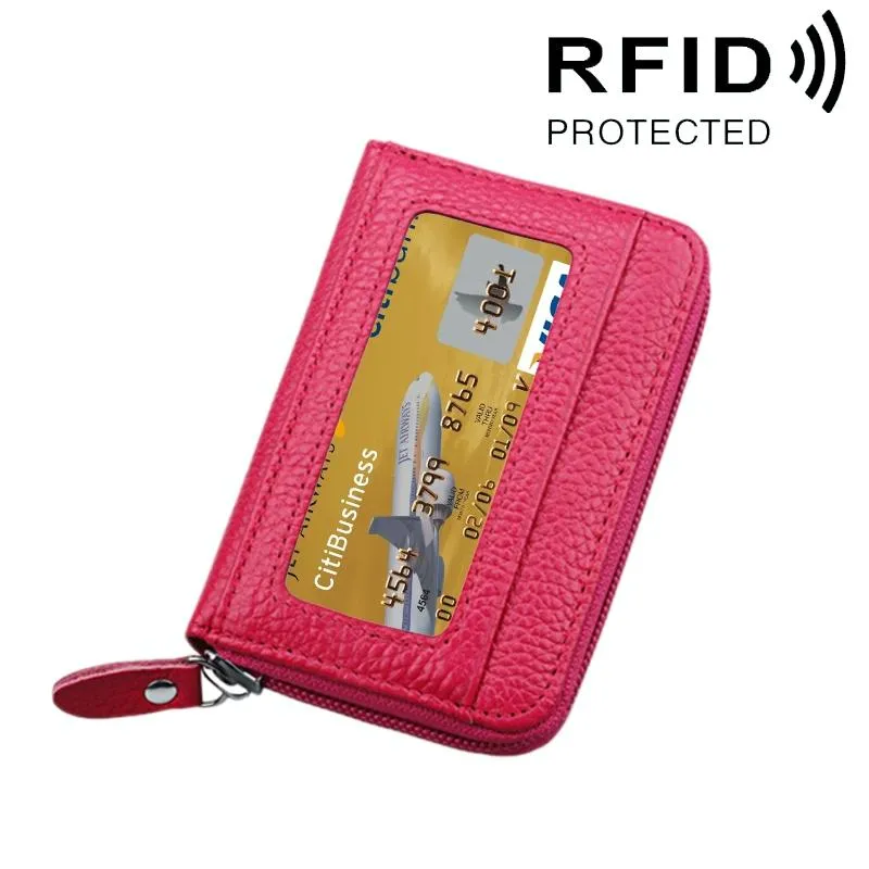 12-slot Leather Rfid Blocking Card Holder Wallet