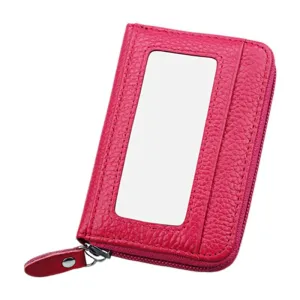 12-slot Leather Rfid Blocking Card Holder Wallet