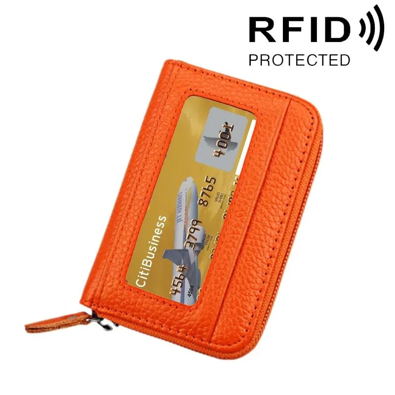 12-slot Leather Rfid Blocking Card Holder Wallet