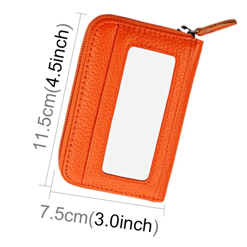 12-slot Leather Rfid Blocking Card Holder Wallet