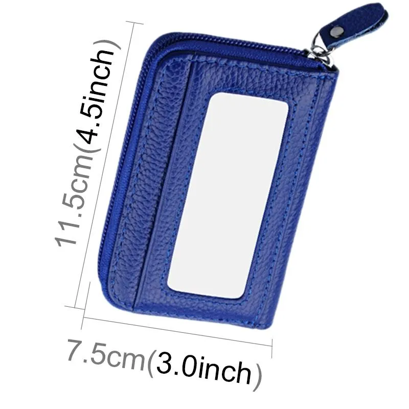 12-slot Leather Rfid Blocking Card Holder Wallet