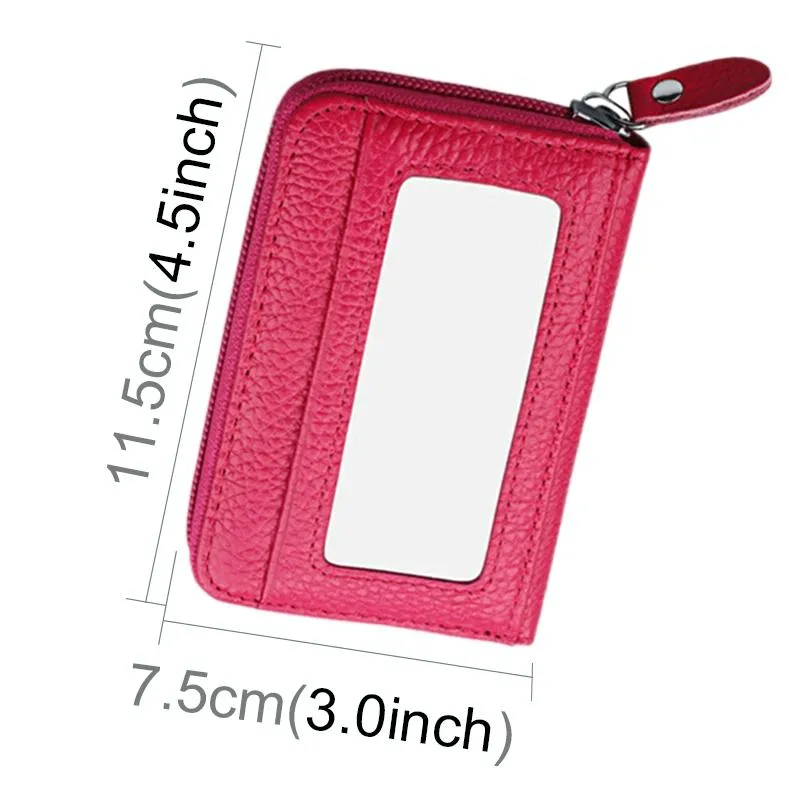 12-slot Leather Rfid Blocking Card Holder Wallet