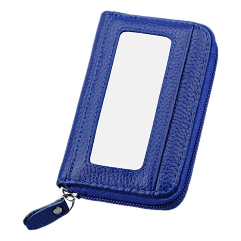 12-slot Leather Rfid Blocking Card Holder Wallet