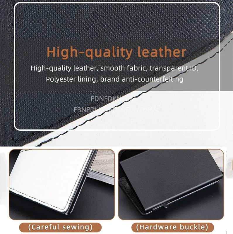 Anti-theft Rfid Leather Wallet - Secure Design