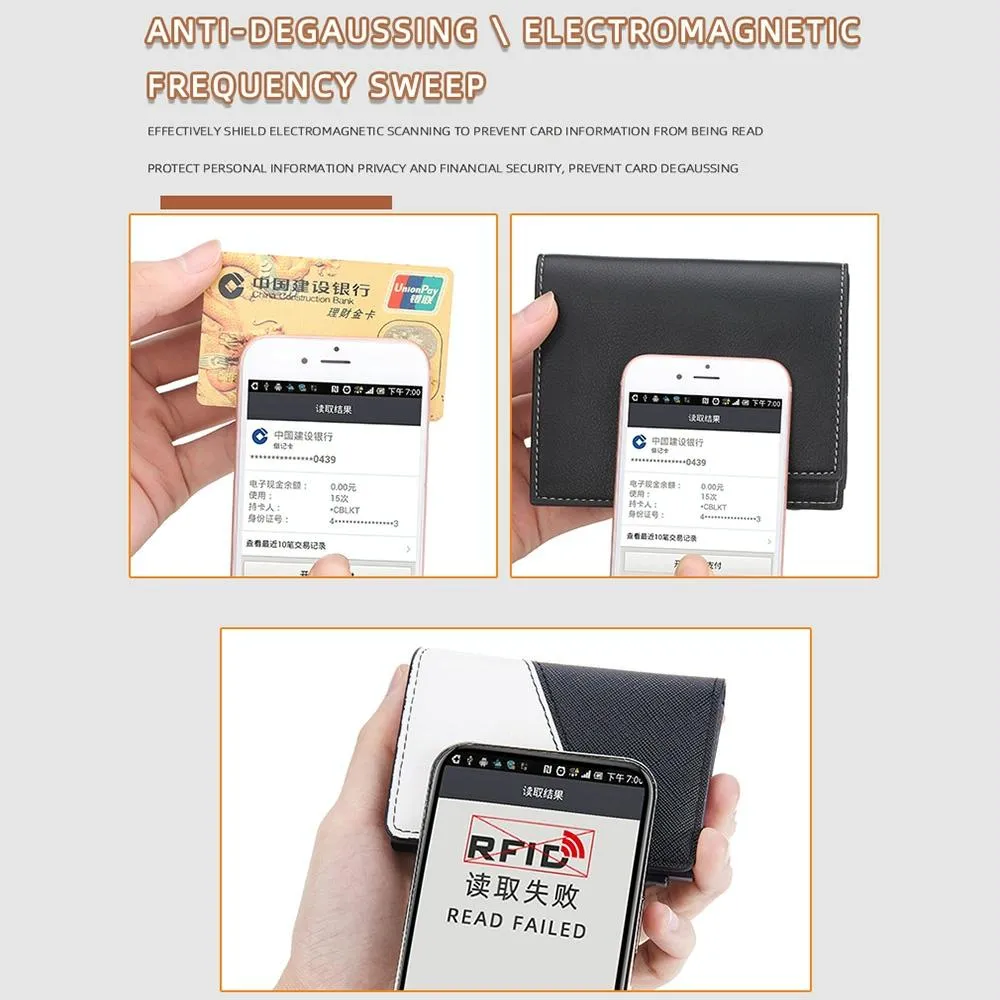 Anti-theft Rfid Leather Wallet - Secure Design
