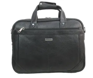 Dhariwal Genuine Leather Laptop Bag File Messenger Bag with Strap upto 15 Inch | Laptop Bag for Men