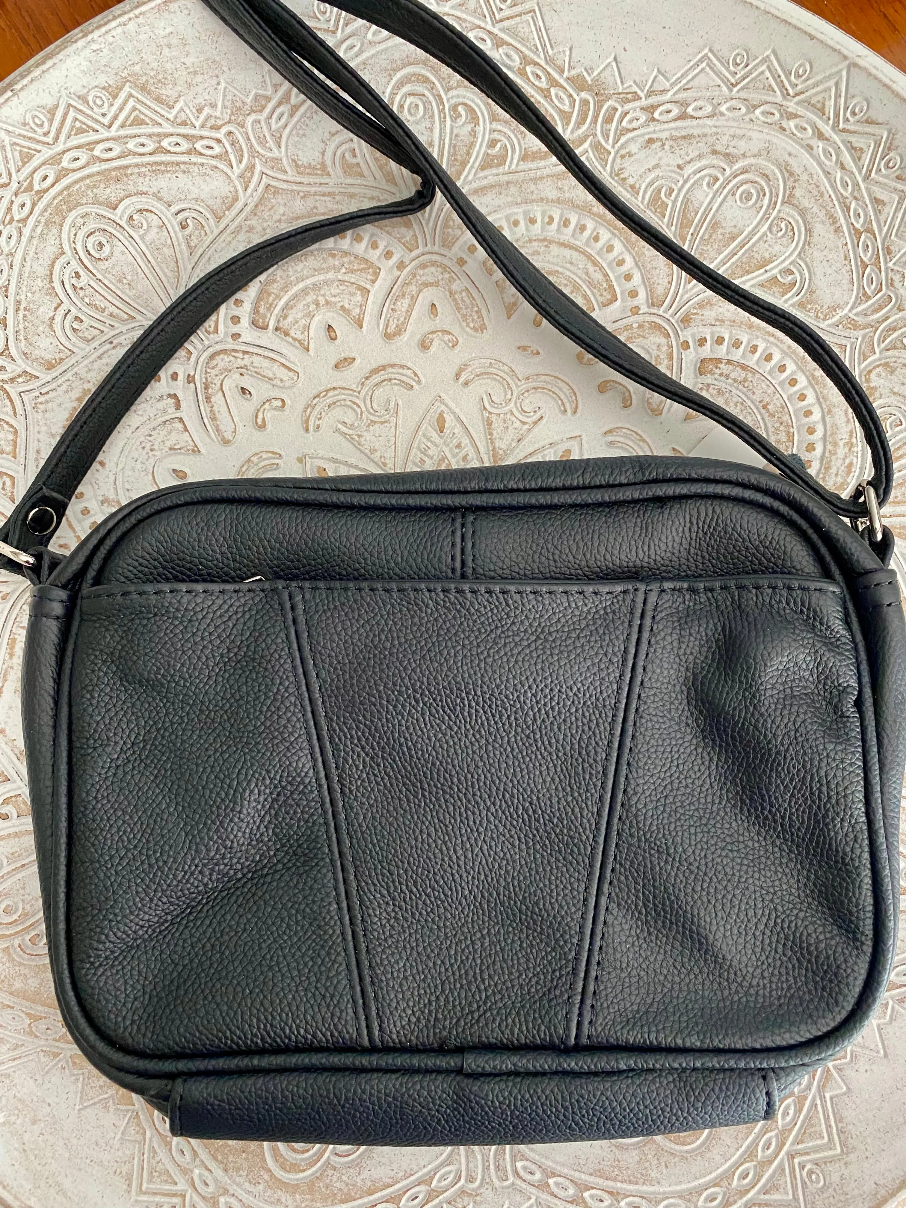 Jackie Leather Crossbody Bag