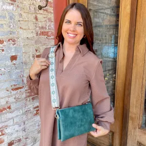 Jen & Co Izzy Crossbody Handbag - Deep Teal