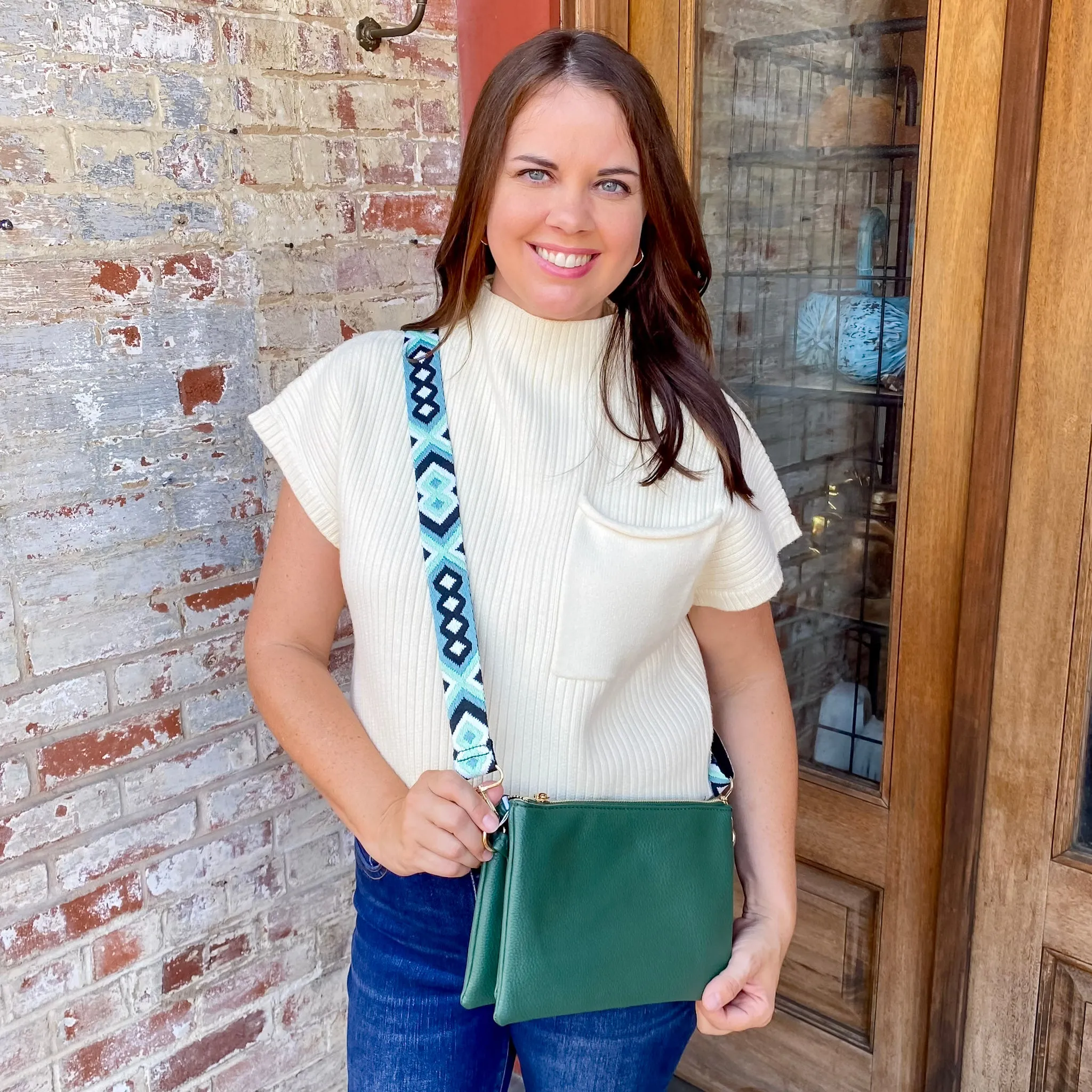 Jen & Co Izzy Crossbody Handbag - Hunter Green