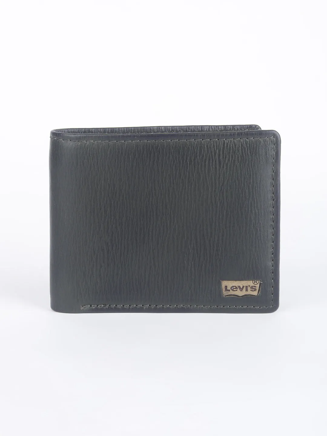 Men's Olive Solid Bi-Fold Wallet