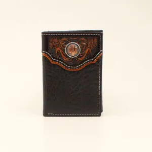 Nocona Trifold Floral Embossed Wallet