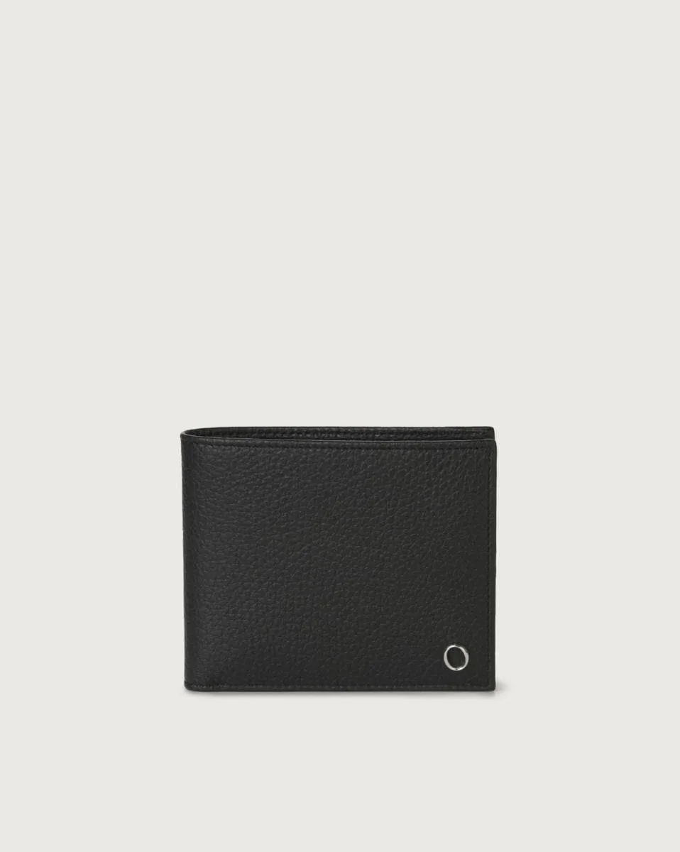 Portafoglio bi-fold in pelle con portamonete