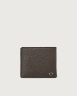 Portafoglio bi-fold in pelle con portamonete