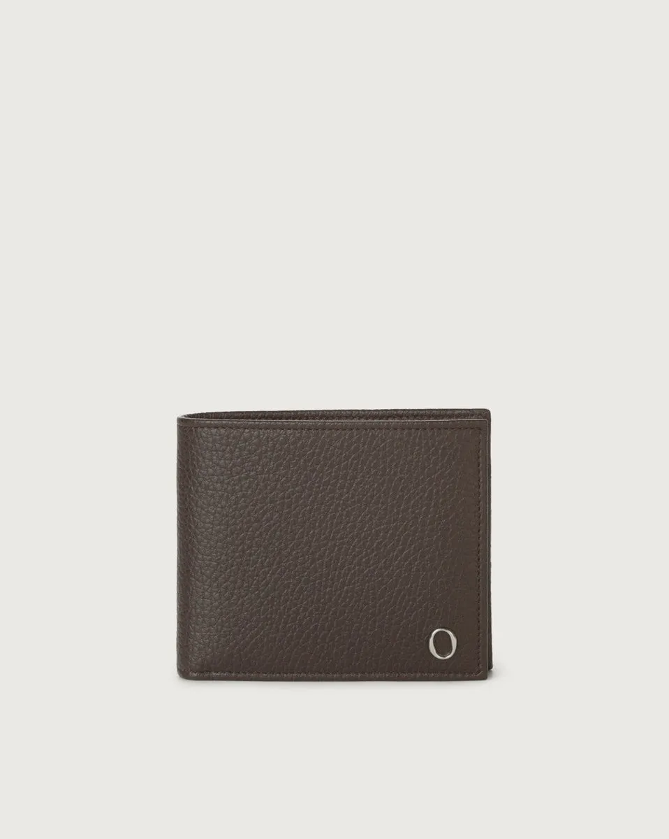 Portafoglio bi-fold in pelle con portamonete
