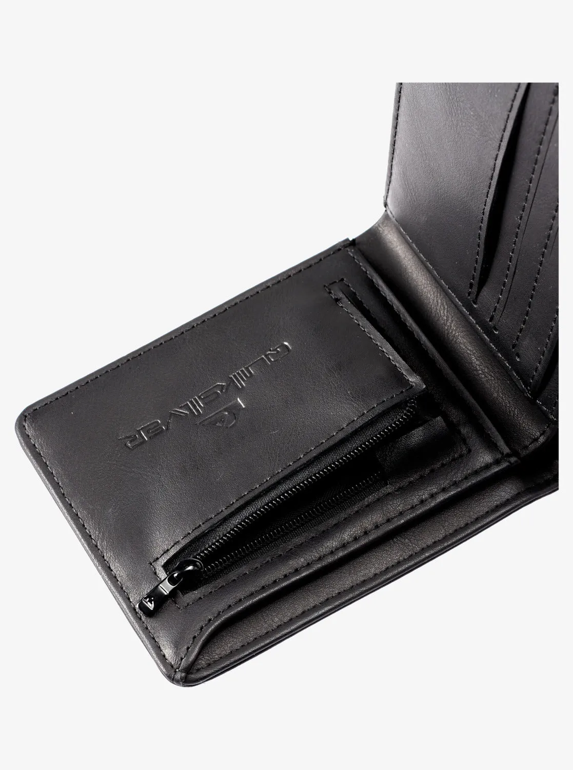 Quiksilver Men's Slim Rays Bi Fold Wallet Black AQYAA03357_KVJ0