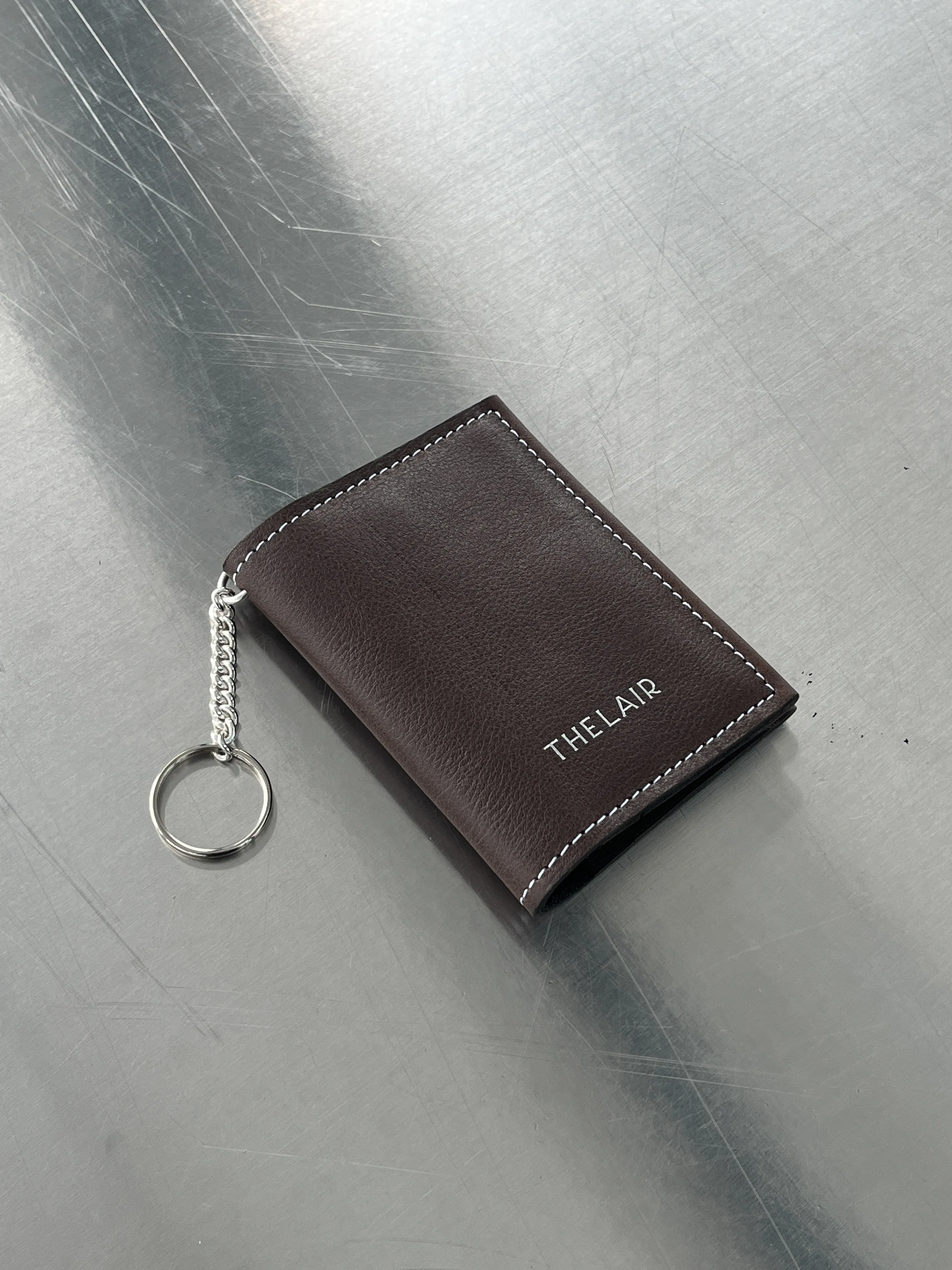 The Lair Claude Chain Wallet Mahogany