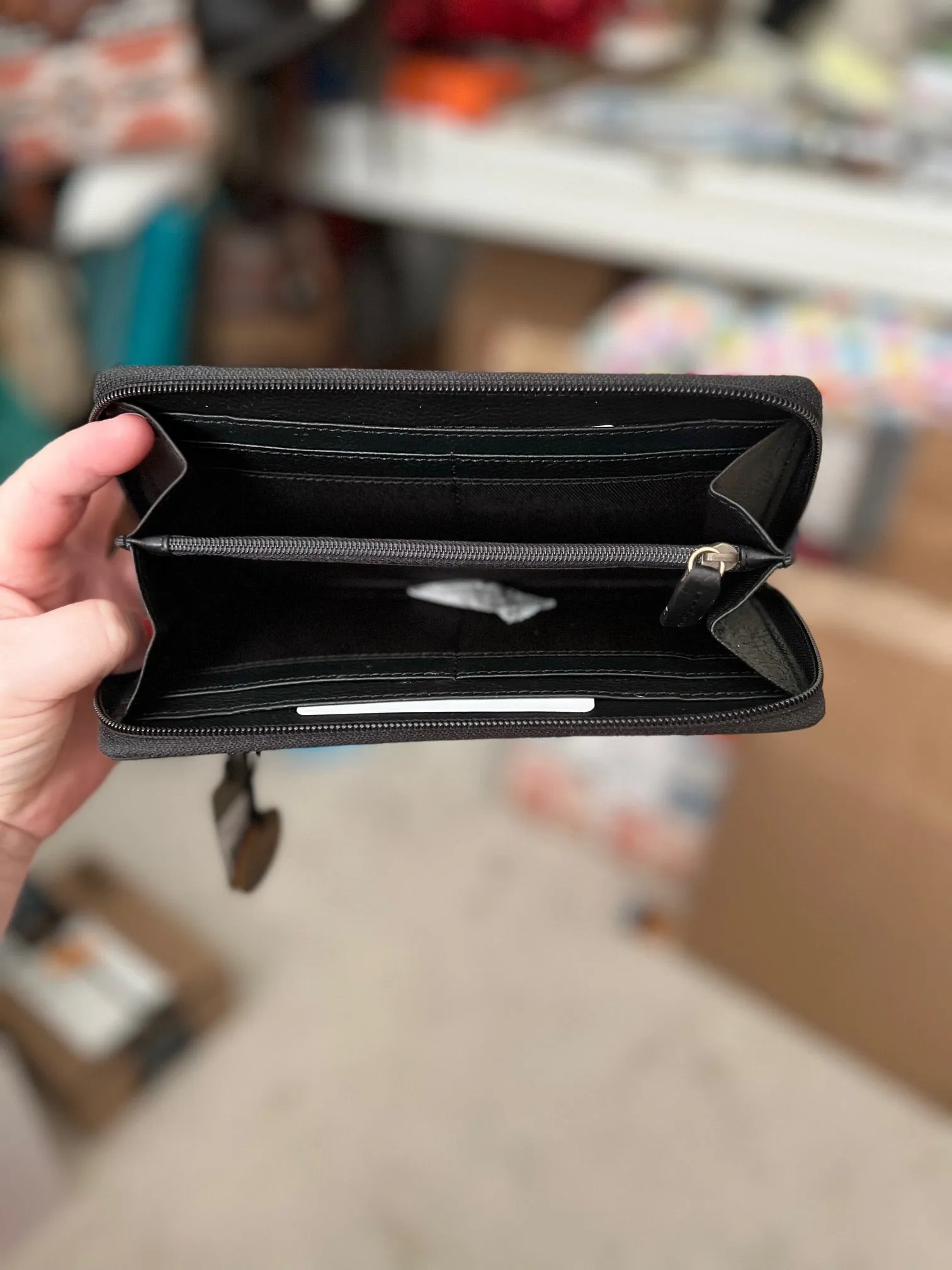 Western Crimson Square Zip Wallet by Myra