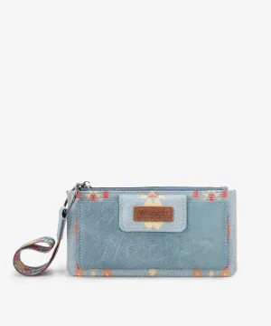 WG139-W013JN Wrangler Aztec Print Bi-Fold Wallet Wristlet